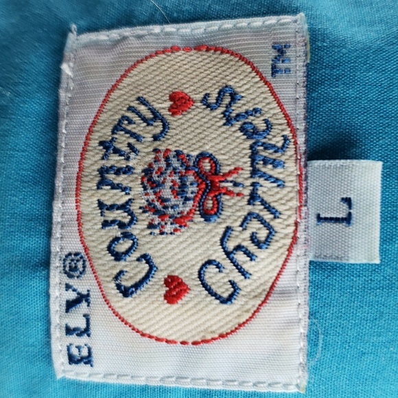 Vintage ELY Country Charmers Womens  Size Large Snap Button Western Aztec - Picture 9 of 13